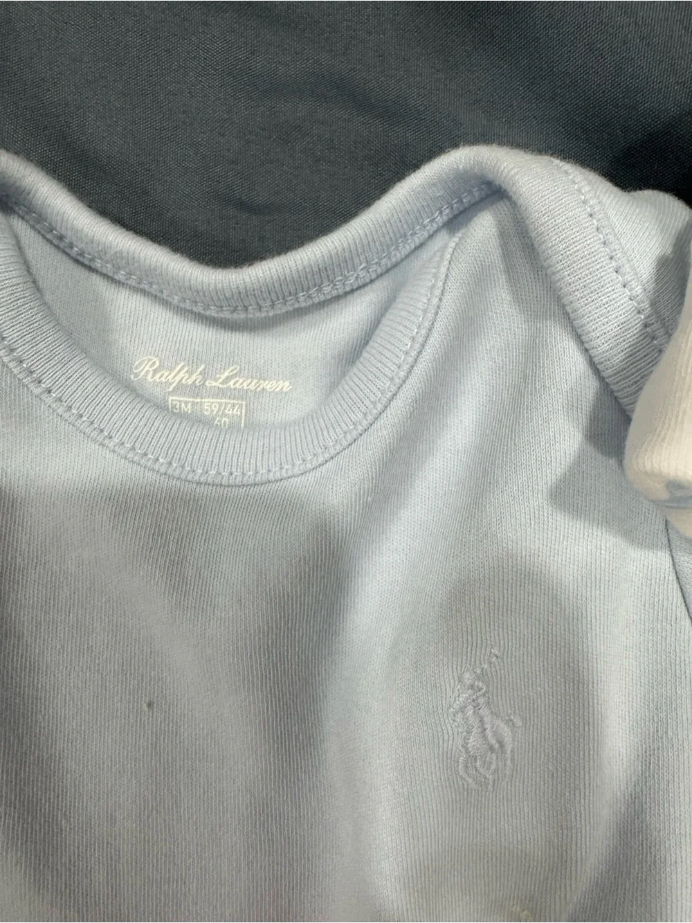 baby boy Ralph Lauren bundle sizes are small on this set